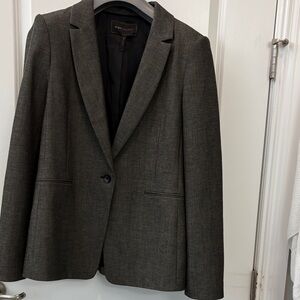 BCBG Women's Dark Greenish  Single-Button Blazer